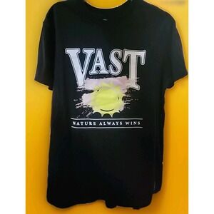 Vast Surfer Tee Shirt Nature Always Wins Mens Medium Beach Cr10 Excellent NWT